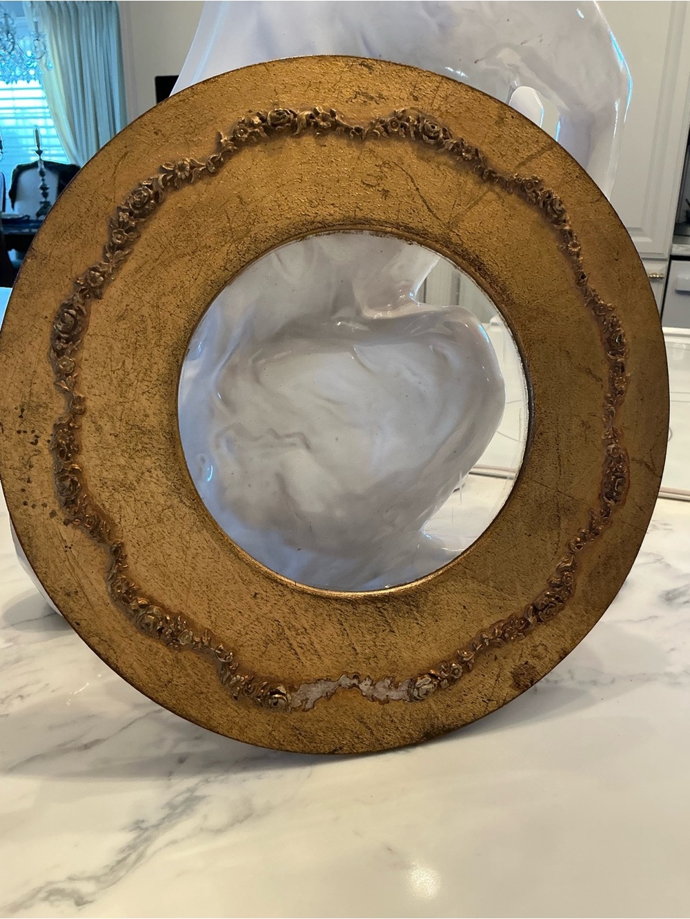 Vintage Gold Decorative Round Wall Mirror Frame - Elegant Home Wall Decor
